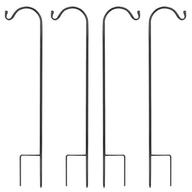 MIXXIDEA heavy-duty garden shepherds hook stands 37 inches tall for versatile displays.