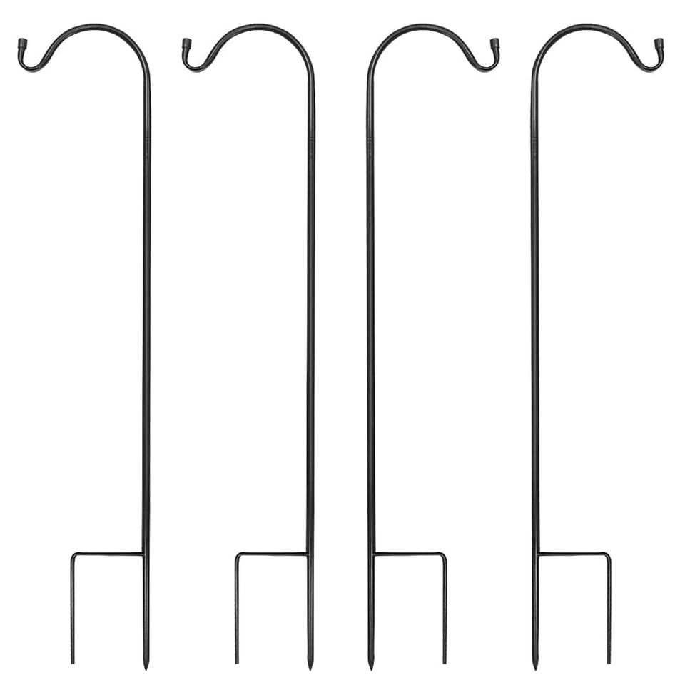 MIXXIDEA heavy-duty garden shepherds hook stands 37 inches tall for versatile displays.