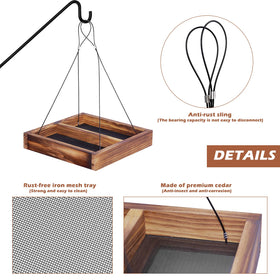 MIXXIDEA hummingbird feeder mesh enables easy seed access and quick cleaning.