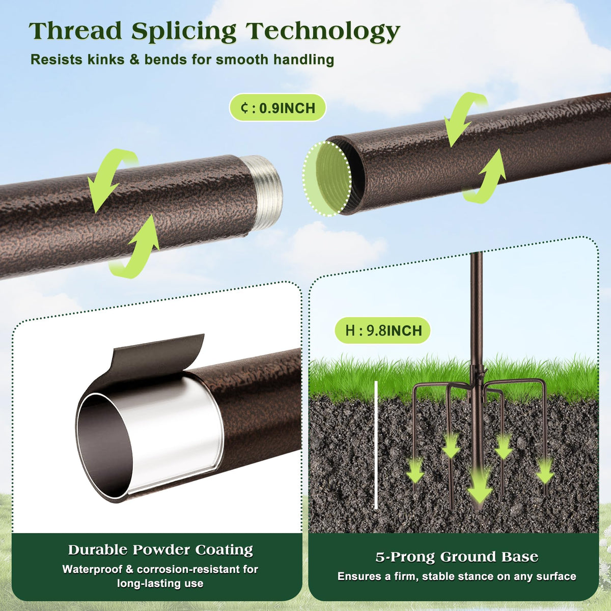 MIXXIDEA squirrel guard baffle helps protect feed from persistent climbers