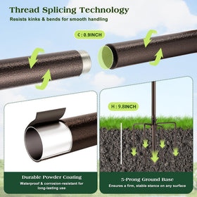 MIXXIDEA squirrel guard baffle helps protect feed from persistent climbers