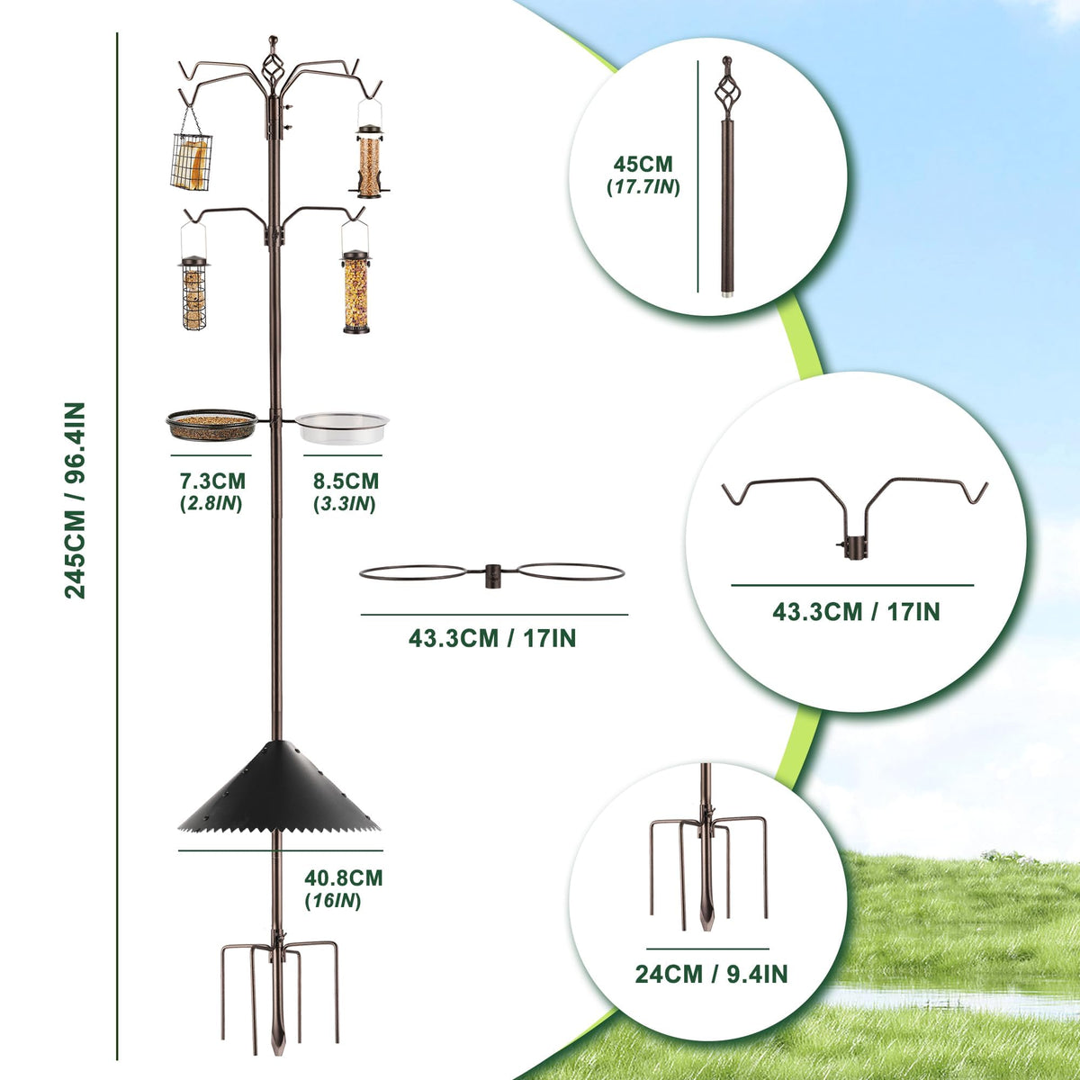 MIXXIDEA suet cage keeps treats accessible to woodpeckers and nut lovers