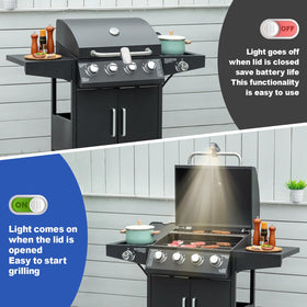MIYOLO grill light compatible with Weber Genesis Spirit Summit grills