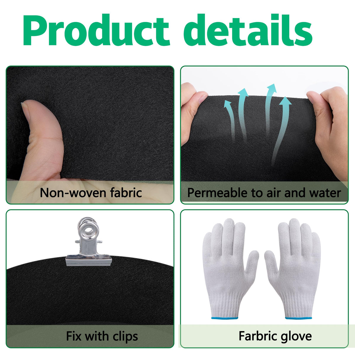 Mizelu 12-clips secure liner edges for quick, sturdy installation.