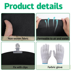 Mizelu 12-clips secure liner edges for quick, sturdy installation.