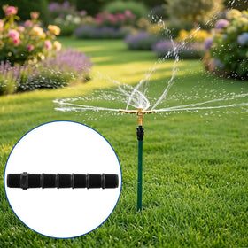 Mizelu cut-to-length risers enabling professional-fit irrigation joins.