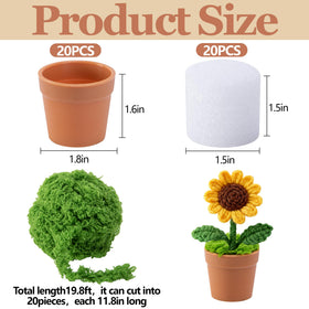 Mizelu foam-in-pot-assembly keeps flowers secure for neat arrangements.