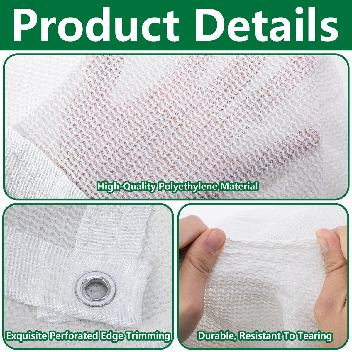Mizelu nylon shade fabric is durable for daily outdoor use.