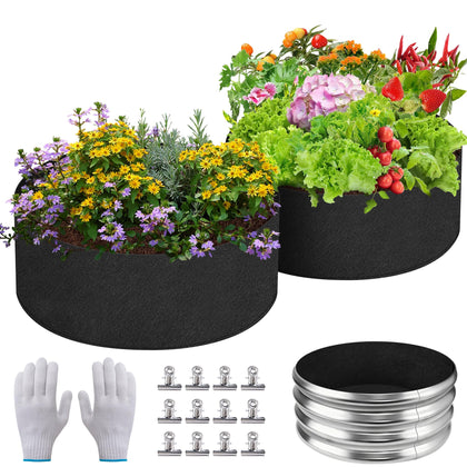 Mizelu raised bed liner for 2x2x1 ft bed with improved soil separation and airflow.
