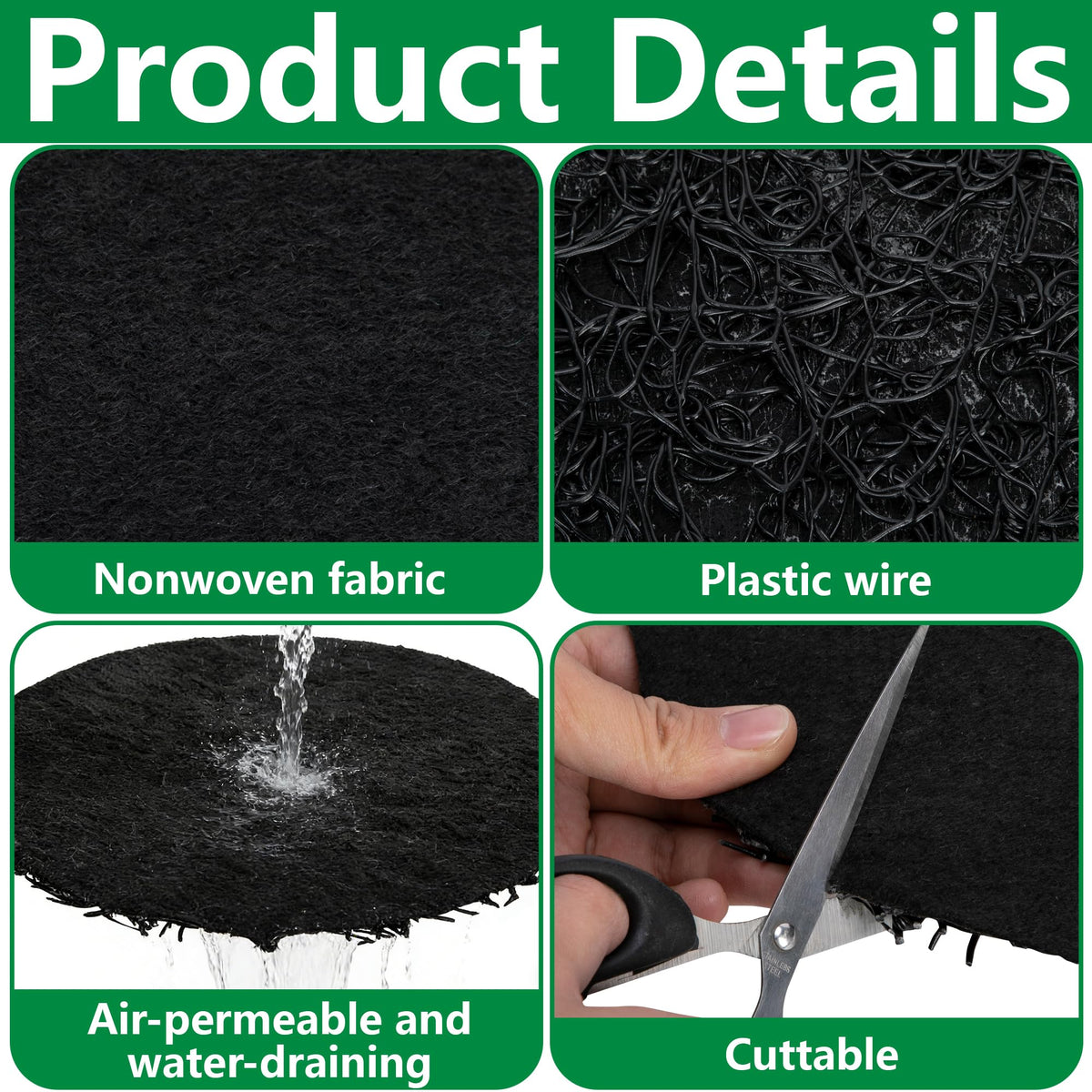 Mizelu reusable drainage disc withstands outdoor use while protecting root zones.