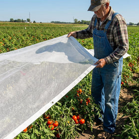Mizelu reusable shade cloth stores flat between seasons.