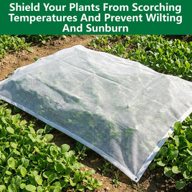Mizelu shade cloth in greenhouse setting to regulate heat and airflow.