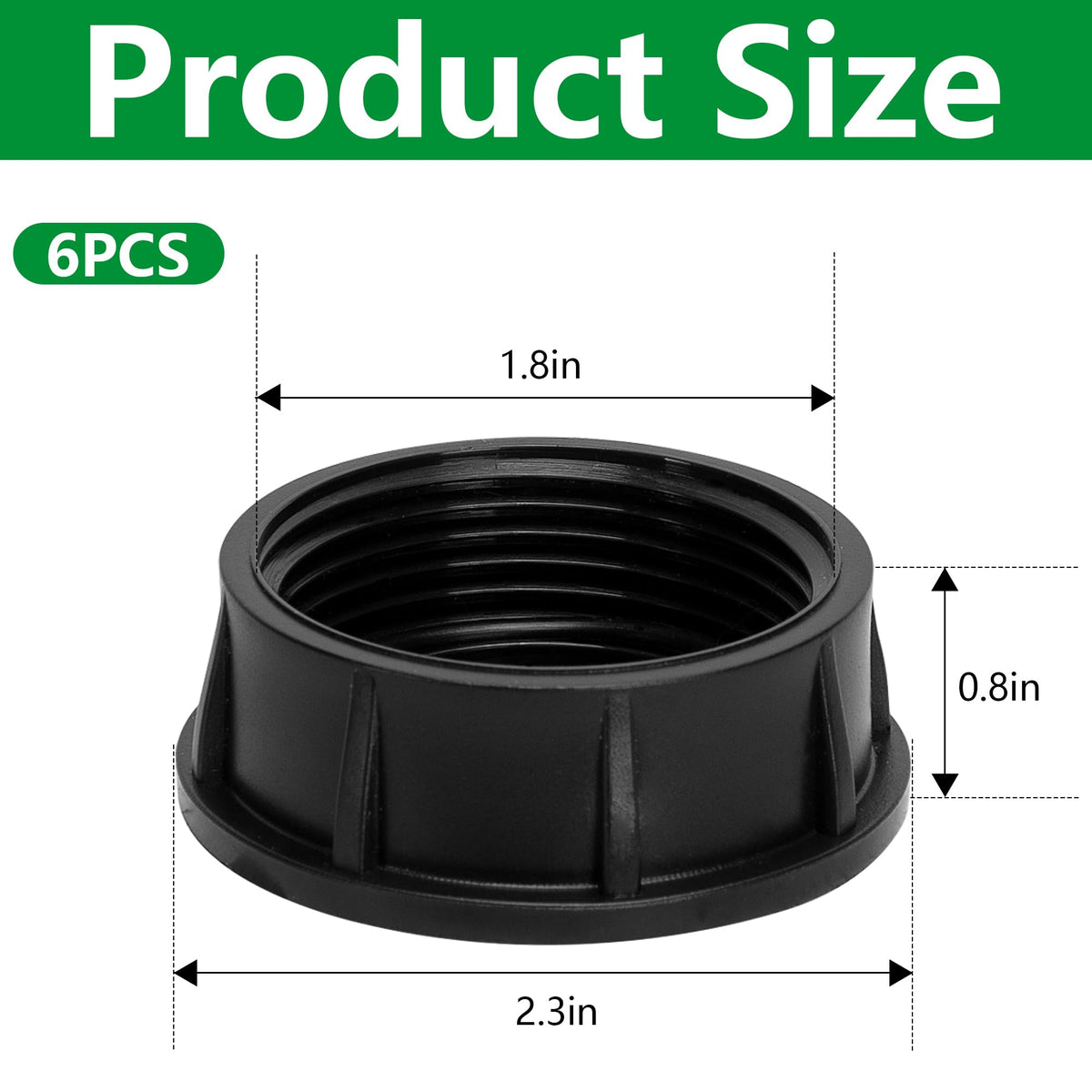 Mizelu sprinkler head cap threaded design close-up highlighting durable construction