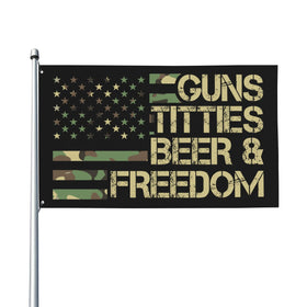 Mizraon beer and freedom flag enhances dorm room style.