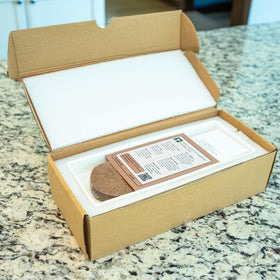 Dishwasher-safe ceramic trays simplify cleanup between harvests