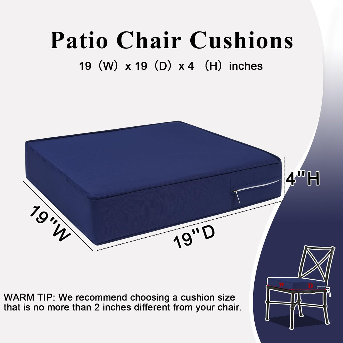 MJIAIDEA 4-inch thick foam inside for soft support