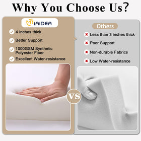MJIAIDEA cushion being machine washed for easy care