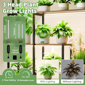 MJOMKN grow lights full-spectrum illuminate indoor garden.