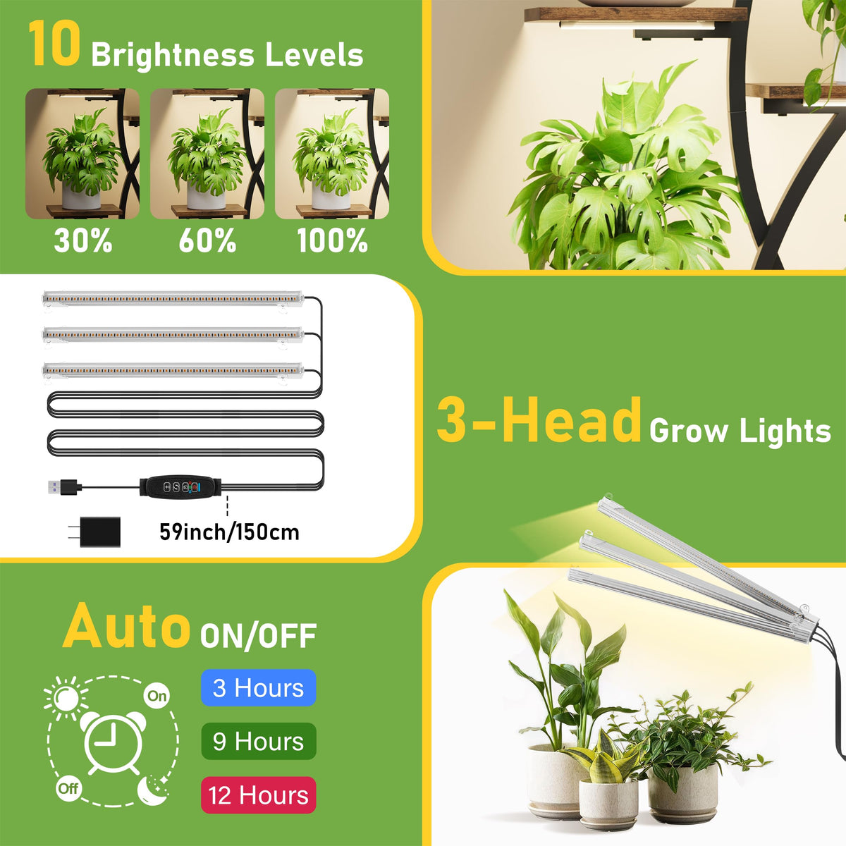 MJOMKN water-resistant shelves keep plants dry and neat