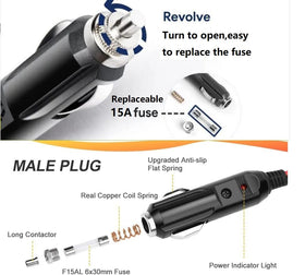 MJPOWER DC input 12V-24V compatibility across vehicles