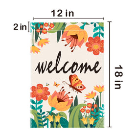 Mjqiandduo double-sided garden flag reads clearly from both sides