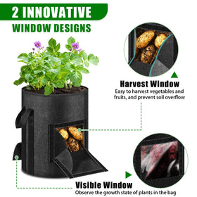 MJZ bag with long reinforced handle for easy movement even when filled.