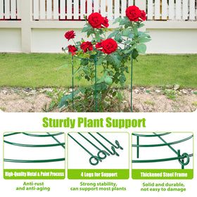 MJZ green-coated steel resists rust while blending with garden foliage.