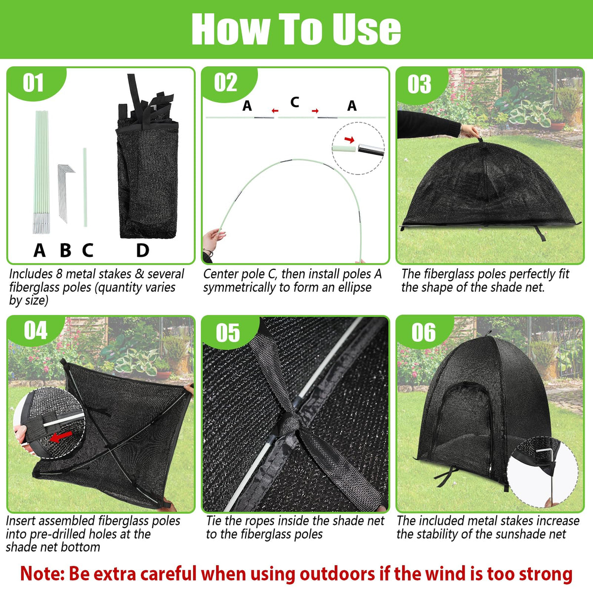 MJZ plant shade tent door curtain for observation or protection.