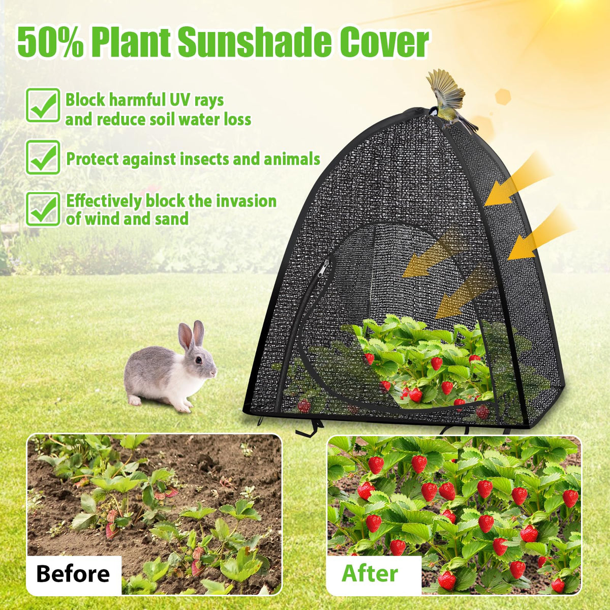 MJZ foldable shade tent with storage bags for transport.