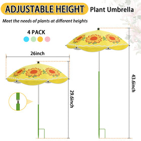 MJZ plant umbrella with silver-coated interior blocks UV and protects leaves.