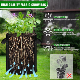 Reusable nonwoven MJZ grow bag ready for next season.