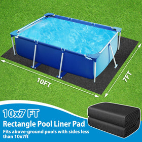 MJZ seamless under-pool pad provides a flat, comfortable base with no seams.
