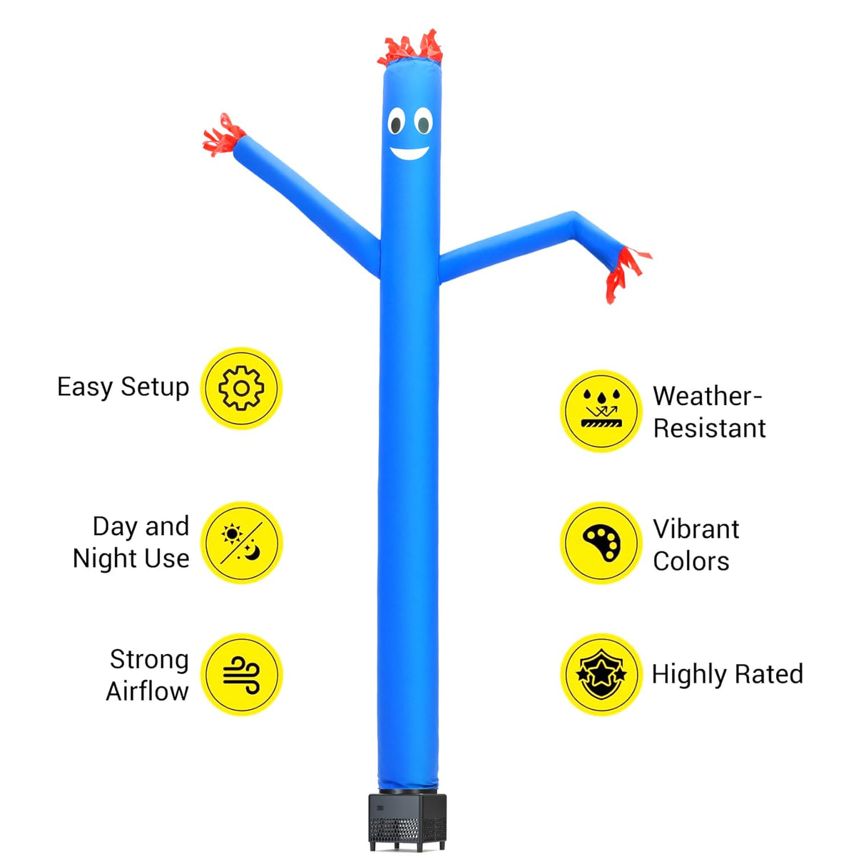 Mkevi built-in blower inflatable figure, quick setup for events.