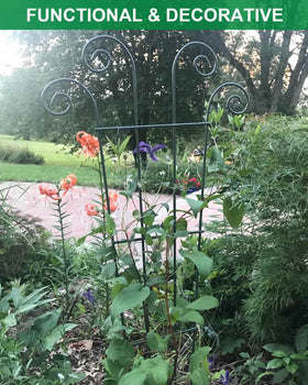 Mklsit stackable trellis lets you build taller supports as plants grow.
