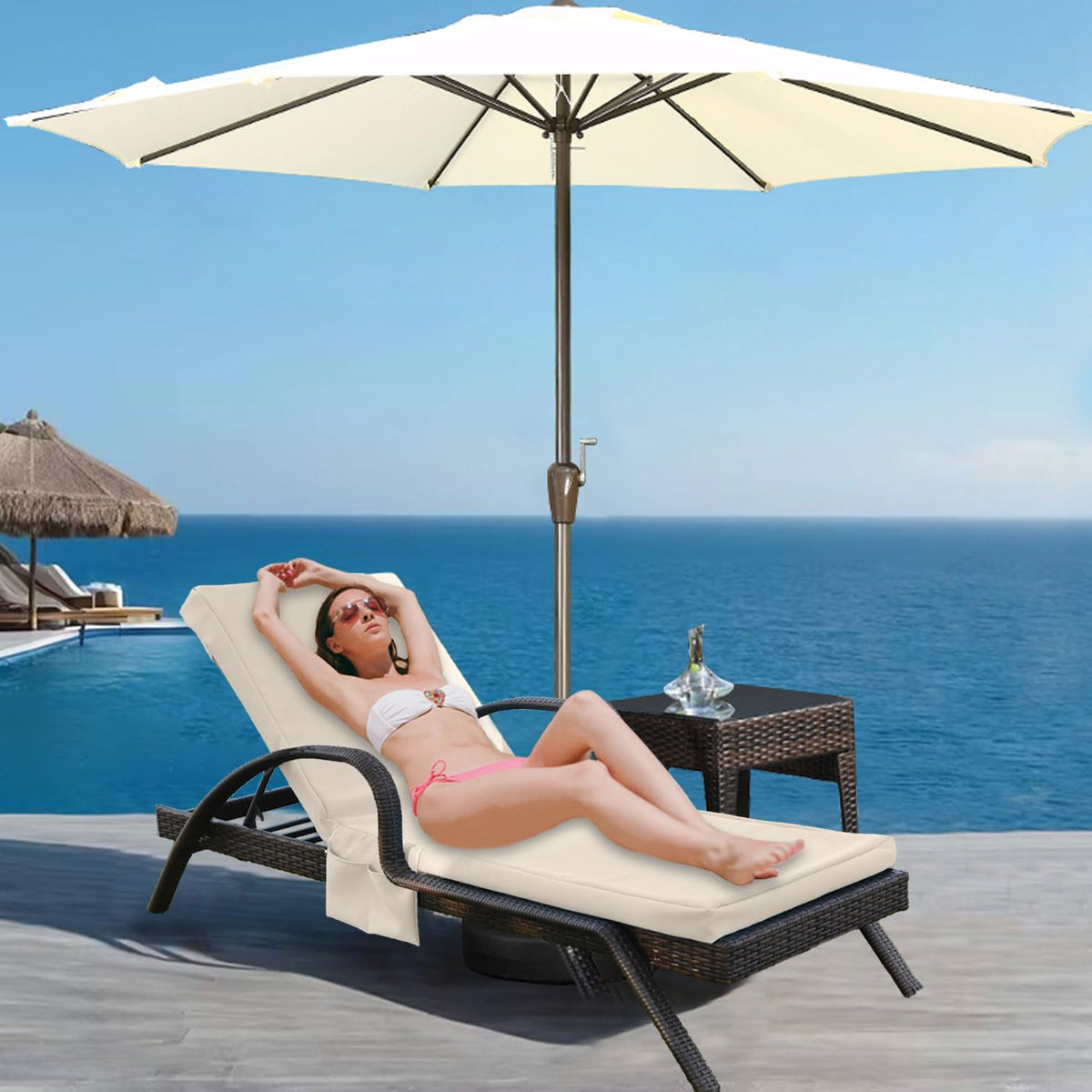 MKLTUHGDG outdoor chaise cover easy storage when not in use