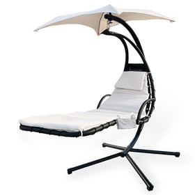MKLTUHGDG cushion cover for hanging chair showing water-resistant fabric and secure ties.
