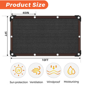 MKMJ breathable shade cloth showing airflow to prevent heat buildup.