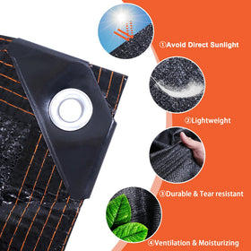 MKMJ breathable shade fabric promotes airflow while maintaining shade.