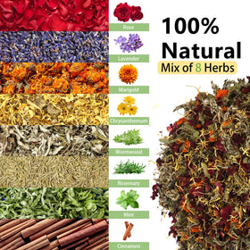Mkobon eight dried herb blend for coop freshness and bird well-being