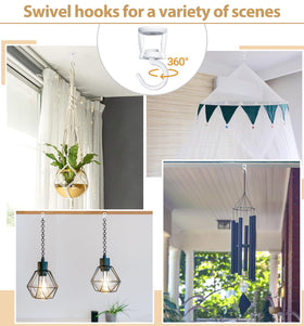 Mkono ceiling hooks kit includes all hardware for quick installation.
