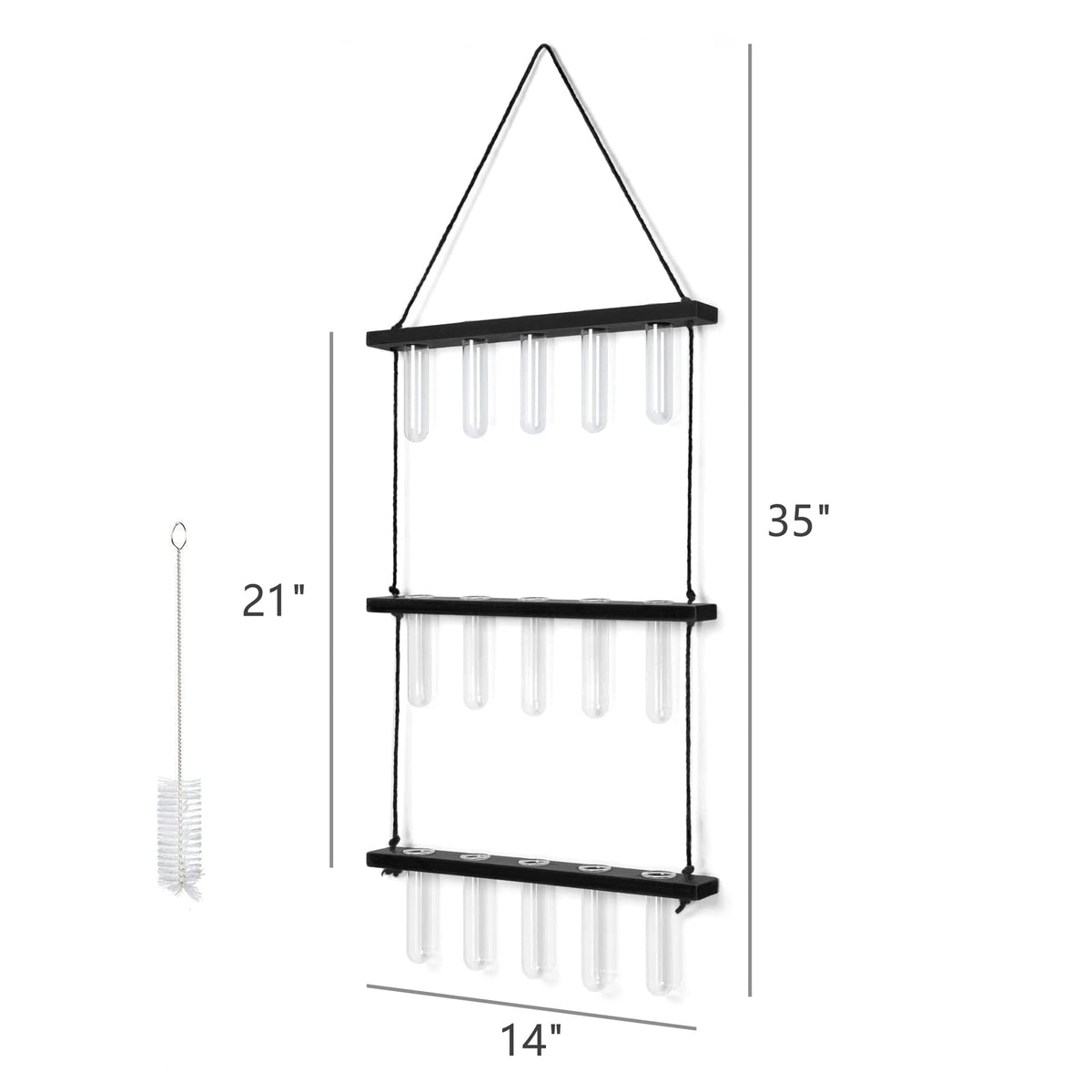 Mkono clear glass tubes garden display for color-water accents.