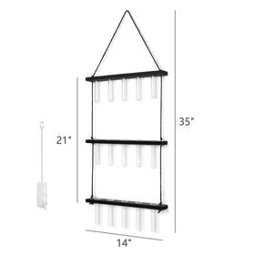 Mkono clear glass tubes garden display for color-water accents.
