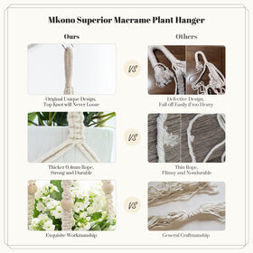Mkono cotton macrame wall display hanger adds texture to interiors.