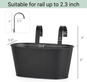 Mkono detachable hooks for railing offer flexible placement and easy adjustment.