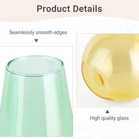 Mkono elegant glass planters for baby cuttings, herbs, and ferns.