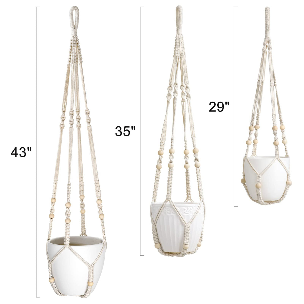 Mkono indoor/outdoor hanging planter for patios and balconies.