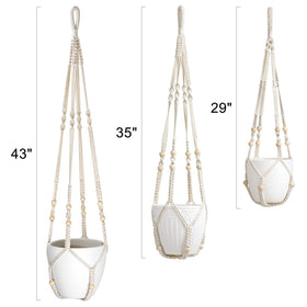 Mkono indoor/outdoor hanging planter for patios and balconies.