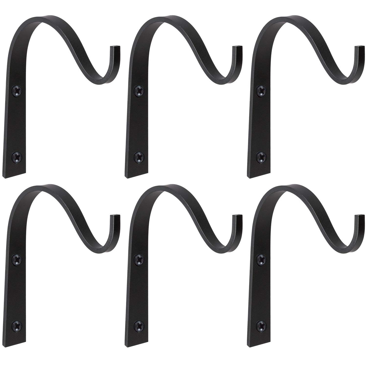 Mkono iron wall hook six-pack ready for lanterns and planters.