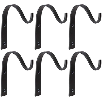 Mkono iron wall hook six-pack ready for lanterns and planters.