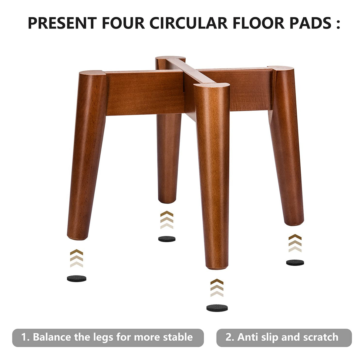 Mkono plant stand assembly steps; easy two-piece setup
